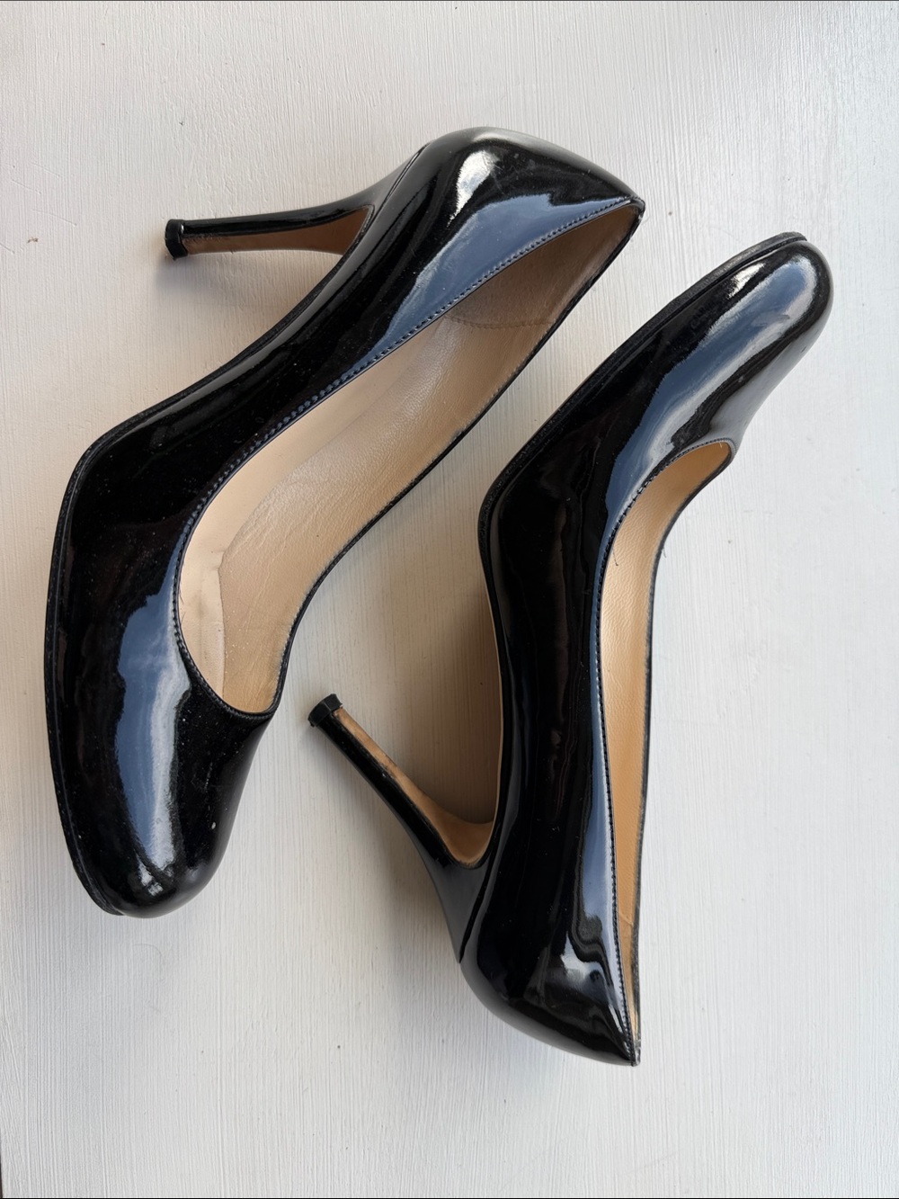 kate spade Black Patent Leather Round-Toe Pumps - Picture 2 of 4